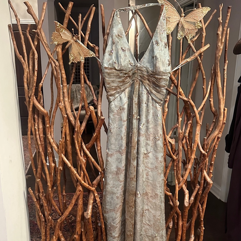 Y2K RIMINI SILK BEADED GOWN